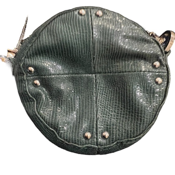 Junior Drake Ember Forest Green Sparkly Snakeskin Mini Bag Chain Strap - Picture 3 of 7